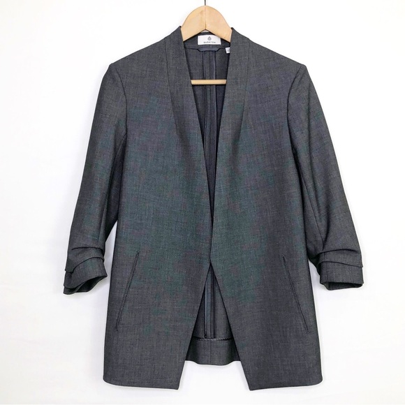 Babaton Aritizia Power Hip Gray open closure blazer - Picture 2 of 13